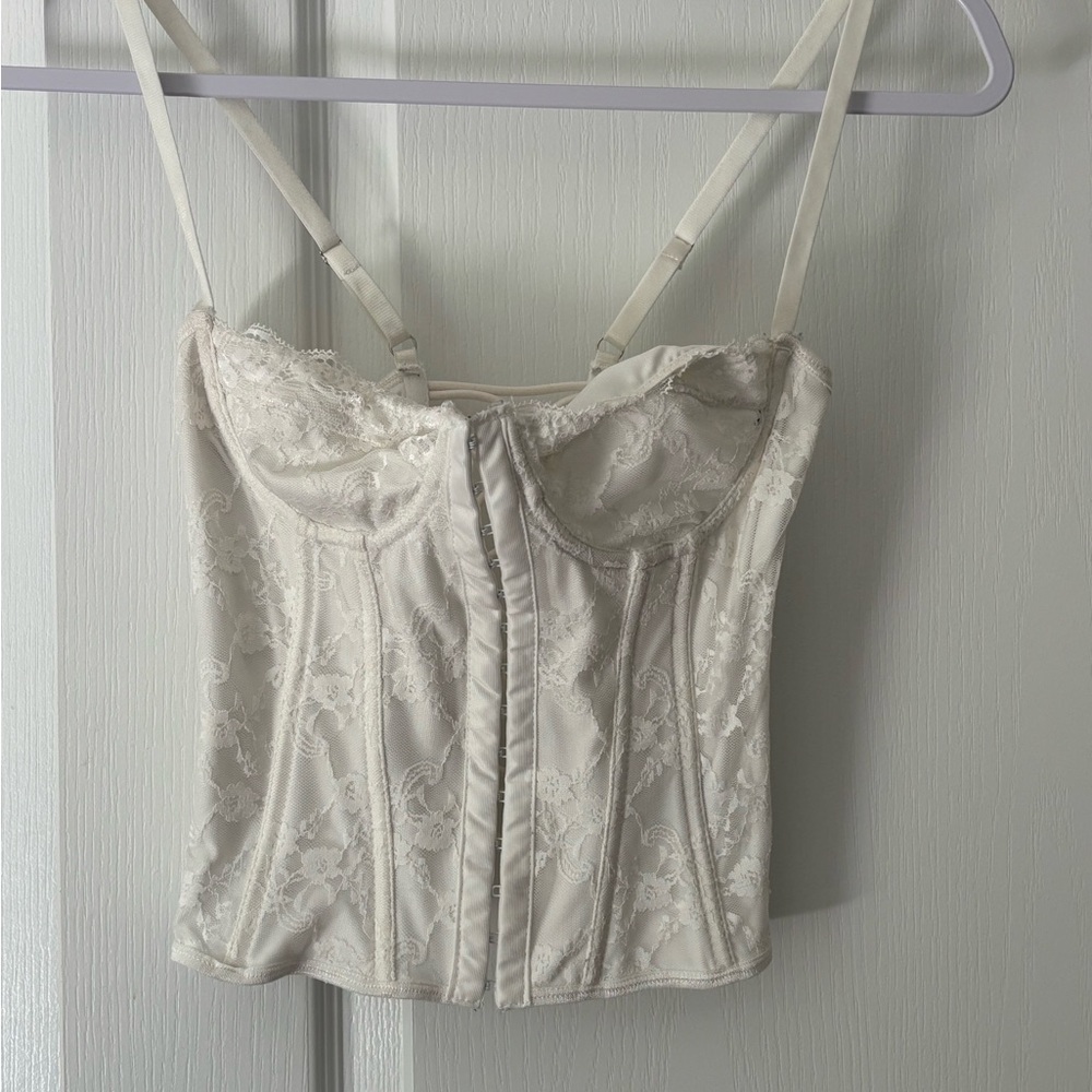 SHEIN Lace Bustier - Cream